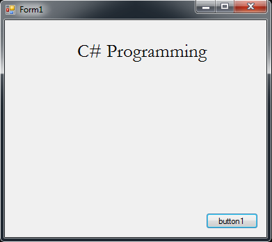 How to draw a text on a form (WinForms) in C#